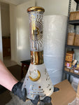 32 cm Sandblasted Beaker Water Pipe