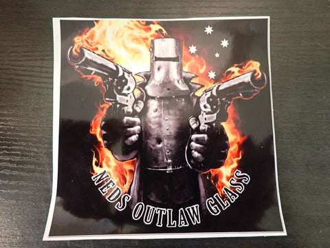 Neds Outlaw Glass Stickers