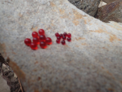 Terp Beads Red 4 and 6mm Round