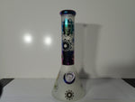 32 cm Sandblasted Beaker Water Pipe