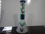 32 cm Sandblasted Beaker Water Pipe