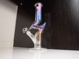 12.5 Inch Oil Spill Coloured Glass Lightning Water Pipe