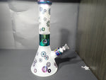 32 cm Sandblasted Beaker Water Pipe