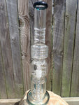 20 Inch Multi Perc Multi Chamber Recycler Glass Tube Style Water Pipe