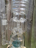 20 Inch Multi Perc Multi Chamber Recycler Glass Tube Style Water Pipe