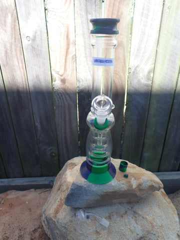 14 Inch Grippa Glass Tube Style Water Pipe