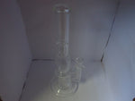 36cm Double Perc Tubular Base Water Pipe