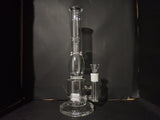 36cm Double Perc Tubular Base Water Pipe