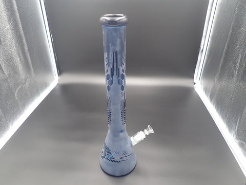 18 Inch Transformer Blue Beaker Water Pipe