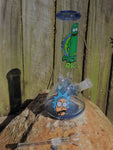 20cm Pickle Rick & Morty Glass Beaker Water Pipe