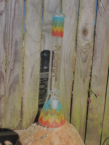 18 Inch Rasta American Large Beaker Water Pipe