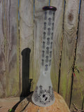 18 Inch Pineapple Sand Blasted Electroplated Phoenix Glass Beaker Water Pipe