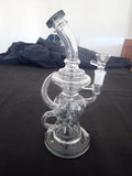 24cm Easy Toke Flower / Dab Rig Recycler Style Water Pipe