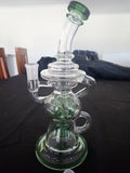 24cm Easy Toke Flower / Dab Rig Recycler Style Water Pipe