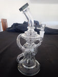 24cm Easy Toke Flower / Dab Rig Recycler Style Water Pipe