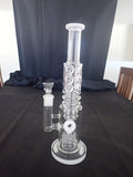 35 cm Straight Glass Tube Style Percolator Water Pipe / Dab Rig