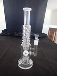 35 cm Straight Glass Tube Style Percolator Water Pipe / Dab Rig