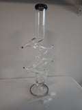 18 Inch Double Lightning Bolt Glass Tube Style Water Pipe