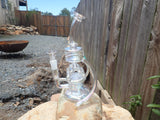 12 Inch Oil Spill Effect Recycler Style Water Pipe